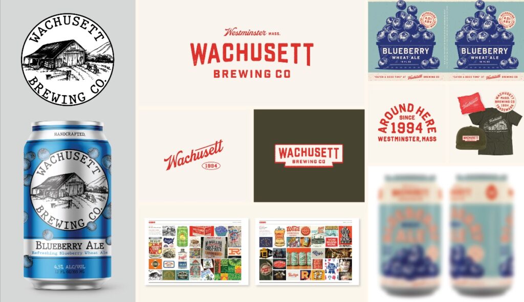 Wachusett Brewing's rebrand by CODO Design